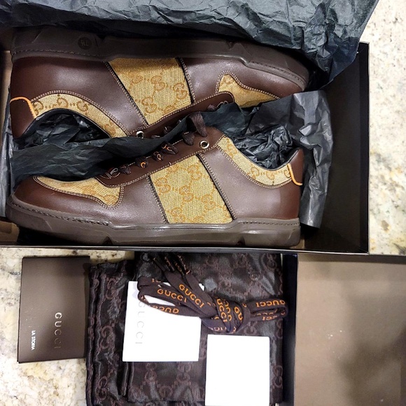 Eclusive & Rare and Desirable Classic Sneakers New, Never Used 7.5(G) Gucci Size - Picture 6 of 14